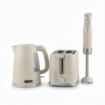 مجموعة إفطار كريمي 3 في 1 غلاية محمصة خلاط