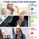 ⁦وشاح تدفئة ذكي قابل للشحن بثلاث مستويات حرارة⁩ - الصورة ⁦5⁩