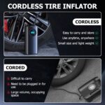 ⁦‎منفاخ هواء ذكي محمول مزوّد بقياس ضغط دقيق⁩ - الصورة ⁦3⁩