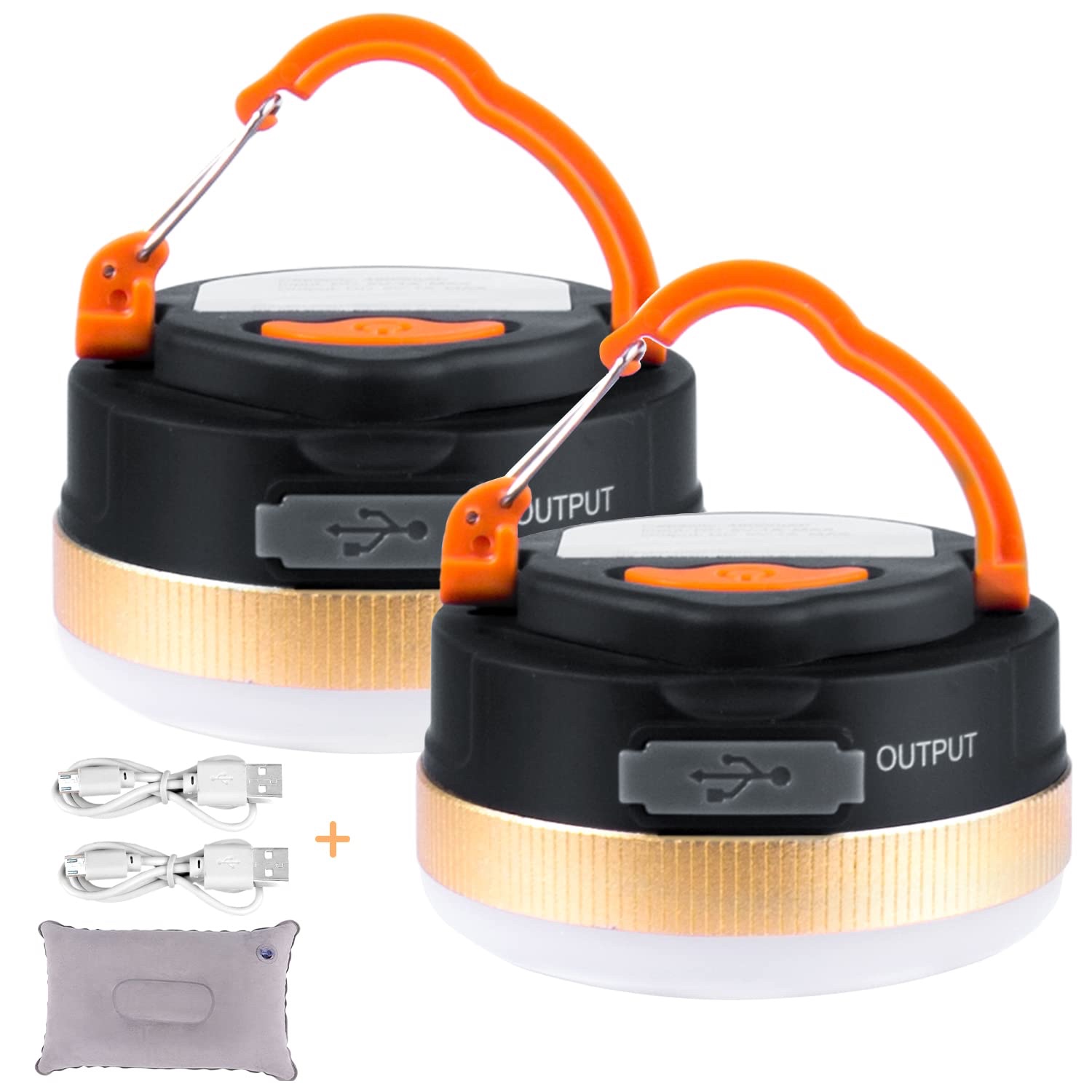 img_9551 فوانيس تخييم قابلة للشحن بإضاءة رباعية وميزة بنك طاقة وسادة مجاناً - الصورة 1