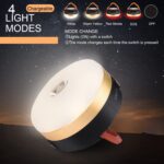 ⁦فوانيس تخييم قابلة للشحن بإضاءة رباعية وميزة بنك طاقة وسادة مجاناً⁩ - الصورة ⁦6⁩