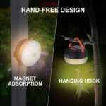 ⁦فوانيس تخييم قابلة للشحن بإضاءة رباعية وميزة بنك طاقة وسادة مجاناً⁩ - الصورة ⁦4⁩