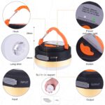 ⁦فوانيس تخييم قابلة للشحن بإضاءة رباعية وميزة بنك طاقة وسادة مجاناً⁩ - الصورة ⁦2⁩