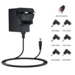 ⁦محول طاقة 12 فولت عالمي مع 7 رؤوس توصيل لأغلب الأجهزة الإلكترونية المنزلية⁩ - الصورة ⁦3⁩