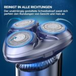 ⁦ماكينة حلاقة ثلاثية الأبعاد للرجال برأس مغناطيسي مقاوم للماء وقفل سفر⁩ - الصورة ⁦8⁩