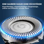 ⁦ماكينة حلاقة ثلاثية الأبعاد للرجال برأس مغناطيسي مقاوم للماء وقفل سفر⁩ - الصورة ⁦3⁩