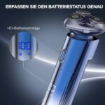 ⁦ماكينة حلاقة ثلاثية الأبعاد للرجال برأس مغناطيسي مقاوم للماء وقفل سفر⁩ - الصورة ⁦6⁩