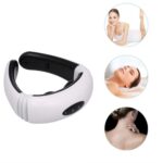 مدلك رقبة كهربائي محمول بستة أوضاع وطاقة نبضية لتخفيف ألم الرقبة