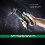 ⁦مسدس تونك أربعة رؤوس قابلة للتبديل مع 40 قطعة برشام⁩ - الصورة ⁦5⁩