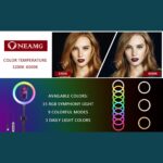 ⁦إضاءة حلقة RGB احترافية 10 بوصات مع حامل ثلاثي وتحكم ذكي⁩ - الصورة ⁦7⁩