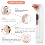 ⁦جهاز شفط الرؤوس السوداء جانـبوم بشاشة LED وإعادة شحن USB⁩ - الصورة ⁦6⁩