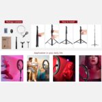 ⁦إضاءة حلقة RGB احترافية 10 بوصات مع حامل ثلاثي وتحكم ذكي⁩ - الصورة ⁦3⁩