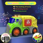 ⁦لعبة شاحنة قمامة للأطفال مع ضوء وصوت وملحقات⁩ - الصورة ⁦7⁩