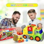 ⁦لعبة شاحنة قمامة للأطفال مع ضوء وصوت وملحقات⁩ - الصورة ⁦8⁩