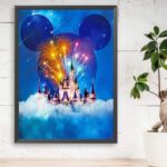 ⁦لوحة ديزني رسم بالأرقام أكريليك 50×40 سم متعة فنية اصنعها بنفسك⁩ - الصورة ⁦4⁩