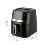 ⁦قلاية هوائية أرديس إلدورادا إيطالية أصلية 6.5 لتر رقمية بقوة 1600 واط⁩ - الصورة ⁦8⁩