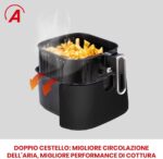 ⁦قلاية هوائية أرديس إلدورادا إيطالية أصلية 6.5 لتر رقمية بقوة 1600 واط⁩ - الصورة ⁦4⁩