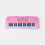 ⁦بيانو أطفال 37 مفتاح مع ميكروفون وردي⁩ - الصورة ⁦4⁩