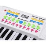 ⁦بيانو أطفال 37 مفتاح مع ميكروفون ابيض⁩ - الصورة ⁦2⁩