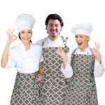 ⁦صدرية طهي LessMo للرجال والنساء بثلاثة جيوب⁩ - الصورة ⁦10⁩