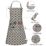 ⁦صدرية طهي LessMo للرجال والنساء بثلاثة جيوب⁩ - الصورة ⁦12⁩