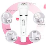 ⁦مجموعة إزالة شعر كهربائية 5 في 1 للاستخدام الجاف والرطب⁩ - الصورة ⁦3⁩