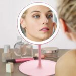 ⁦مراية مكياج LED محمولة مع إضاءة وشاشة لمس⁩ - الصورة ⁦2⁩
