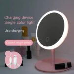⁦مراية مكياج LED محمولة مع إضاءة وشاشة لمس⁩ - الصورة ⁦3⁩