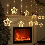 ⁦سلسلة مصابيح كريسماس بطول 3 أمتار تضم 10 نجوم⁩ - الصورة ⁦4⁩