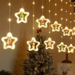 ⁦سلسلة مصابيح كريسماس بطول 3 أمتار تضم 10 نجوم⁩ - الصورة ⁦2⁩