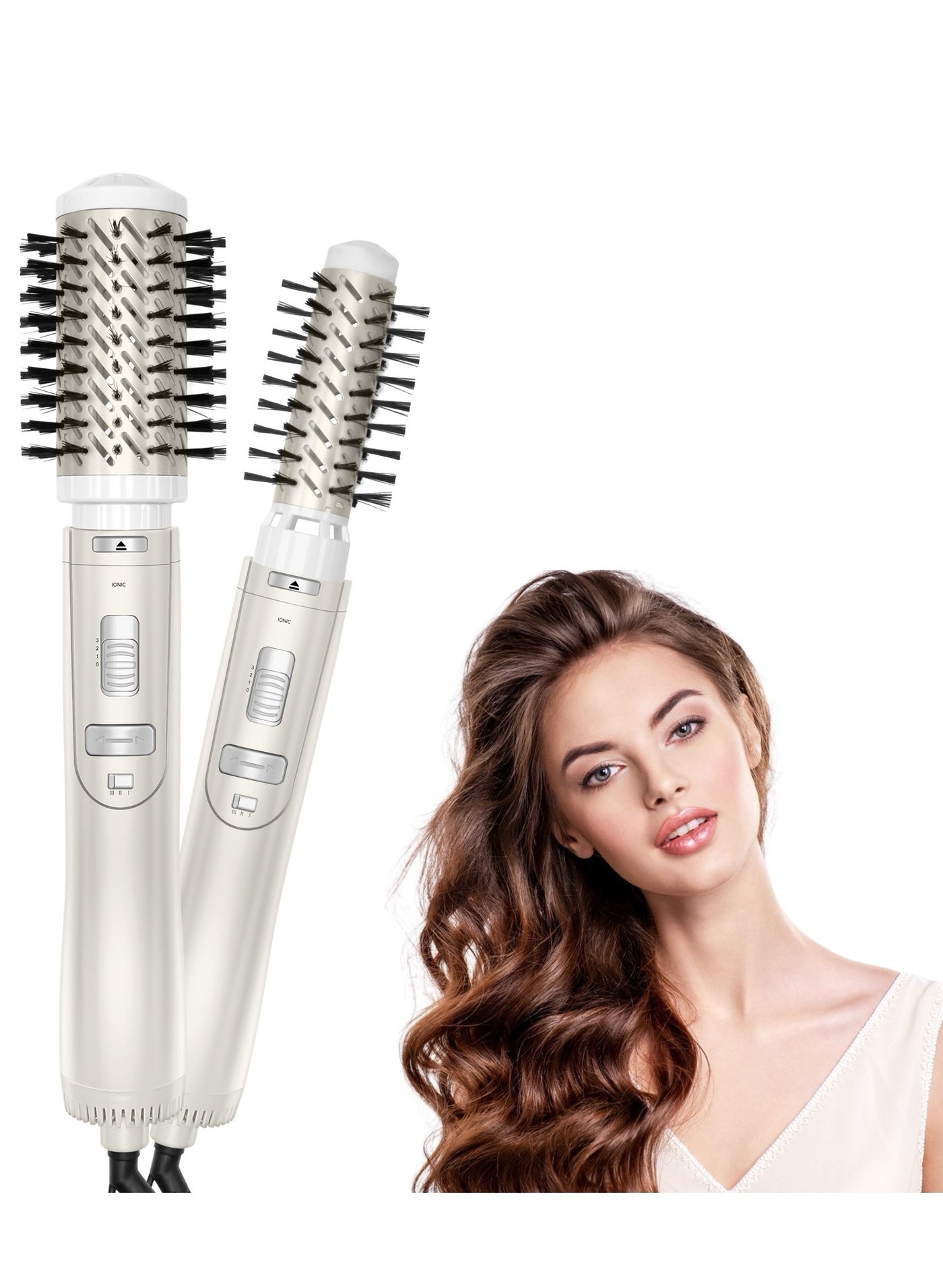 img_9015-3 مجموعة تصفيف 2 في 1 بدوران يمين ويسار مع فرشاة هواء وحرارة - الصورة 1