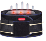 ⁦مشد قطني ذاتي التسخين بدعم قوي وتدفئة تورمالين لتحسين الظهر والدورة الدموية⁩ - الصورة ⁦2⁩