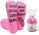 جوارب نسائية دافئة مضحكة بطباعة سيليكون بتصميم شوكلاته