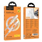 ⁦كابل شحن سريع 60 واط مع إضاءة LED⁩ - الصورة ⁦3⁩