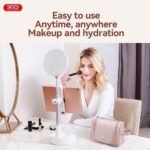 ⁦حقيبة مكياج XO كبيرة مقاومة للماء بتنظيم متعدد وتصميم مسطح للسفر⁩ - الصورة ⁦2⁩