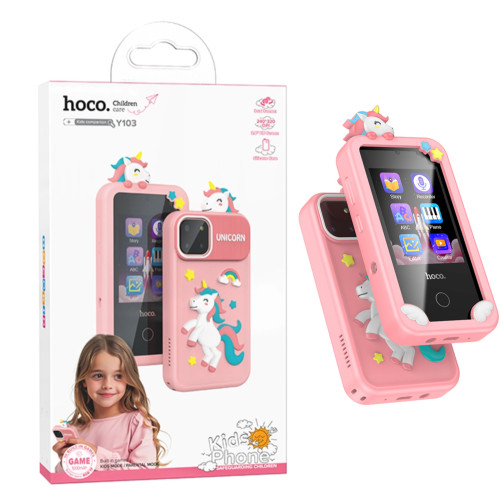 a0958922-d6cc-4475-b785-7a08bb591e85 مشغل وسائط HOCO Y103 للأطفال بشاشة 2.8 إنش و22 لعبة مدمجة - الصورة 1