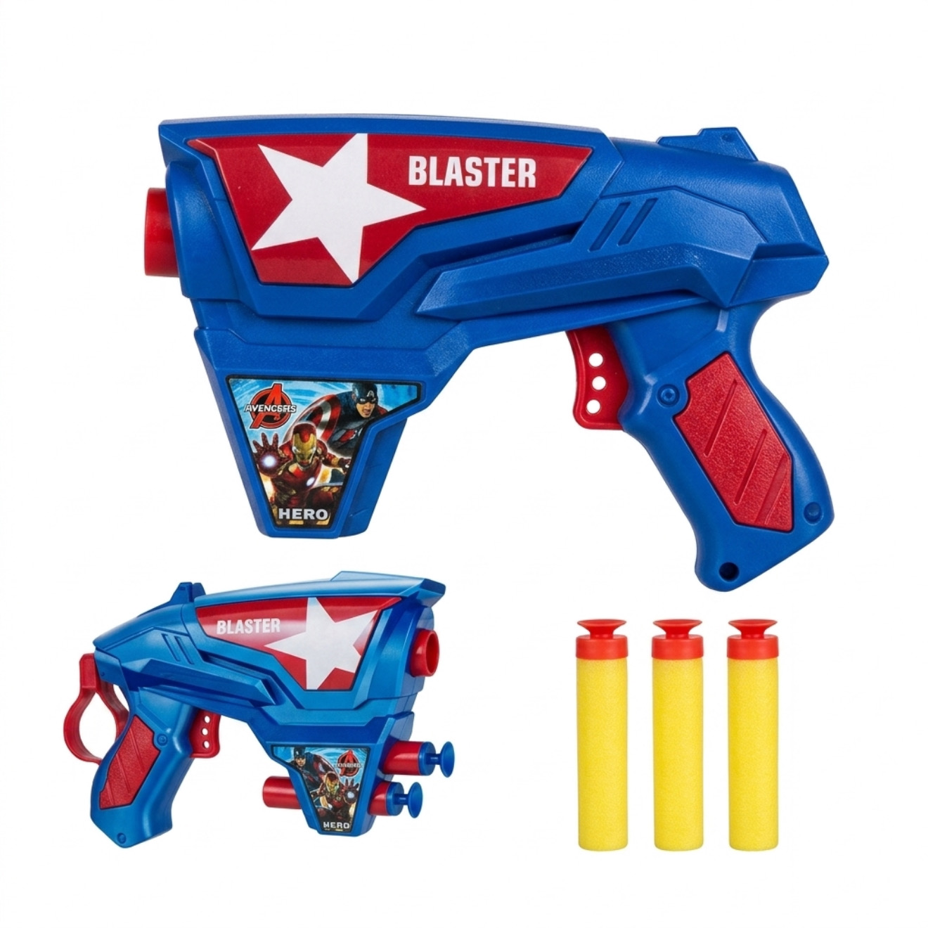 نسخة من 70 (1) مسدس Avengers Hero Blaster الإسفنجي للأطفال الممتع - الصورة 1