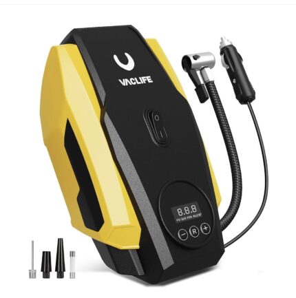 منفاخ إطارات VacLife 12V بضغط 160 PSI وإيقاف تلقائي