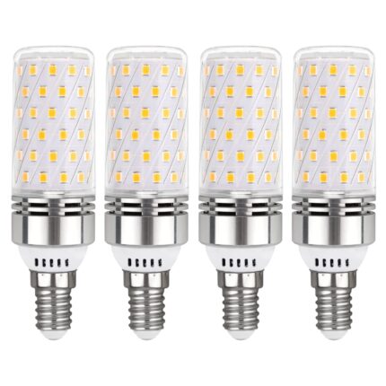 طقم 4 مصابيح LED Aogled ذكية موفرة للطاقة بقوة 12 واط