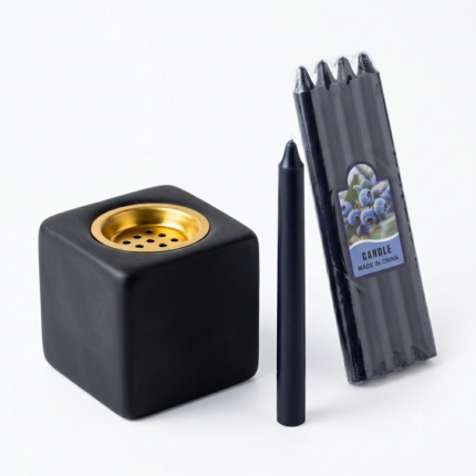 طقم العطور الفاخر مبخرة عصرية وشموع التوت