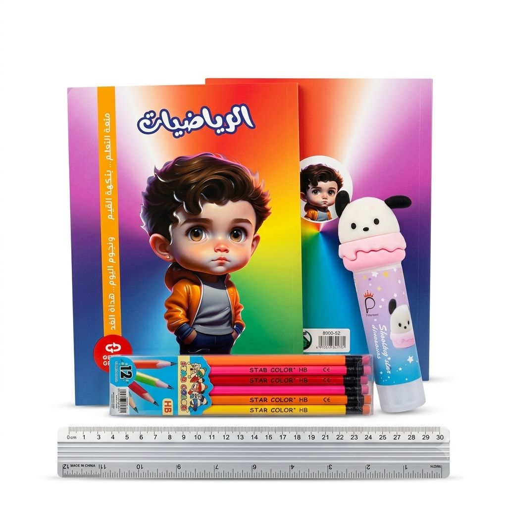 16 (2) بكج Star Color وGenius للرياضيات والقرطاسية المدرسية - الصورة 1
