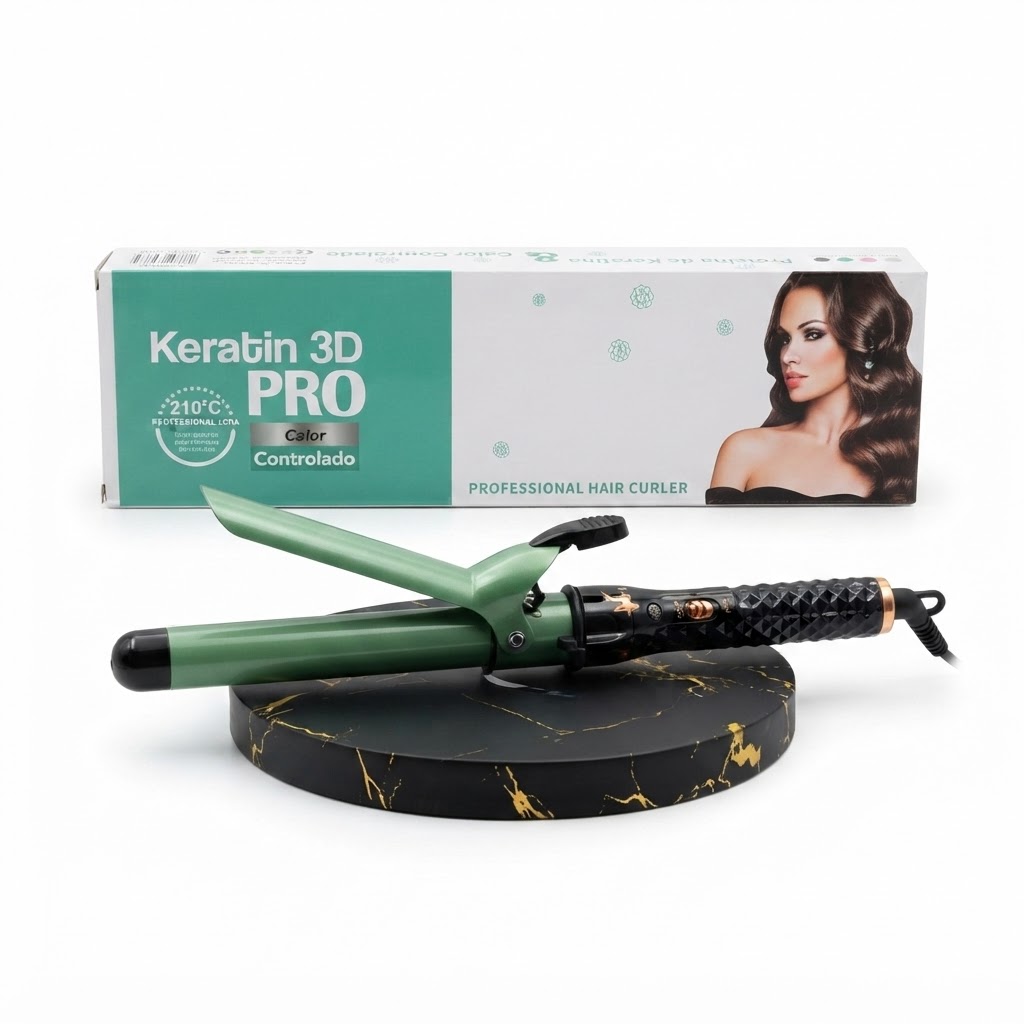 3 مكواة تمويج الشعر Keratin 3D PRO بحجم 25 ملم - الصورة 1