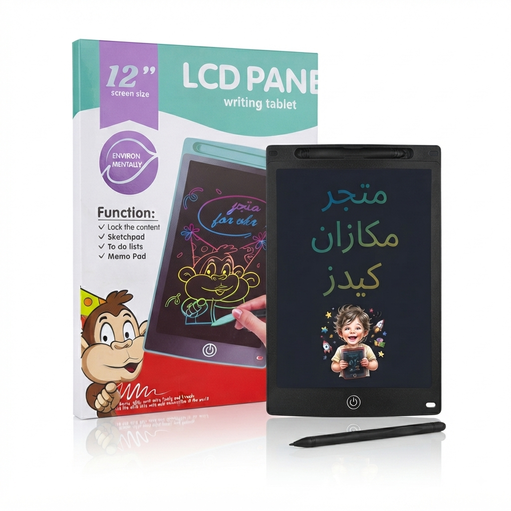 36 (2) لوحة كتابة إلكترونية 12 بوصة LCD للكتابة والرسم اليومي - الصورة 1