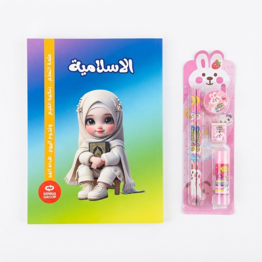 49 (1) دفتر الإسلامية me37601 وبكج القرطاسية المدرسية المتكامل - الصورة 1