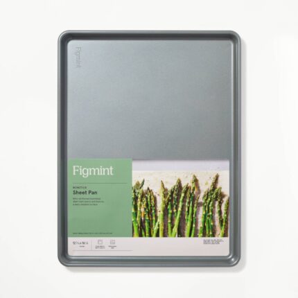 صينية خبز Figmint غير لاصقة رمادية 31.1×41.9 سم